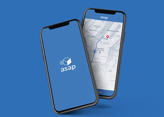 Parcel deliverd app design
