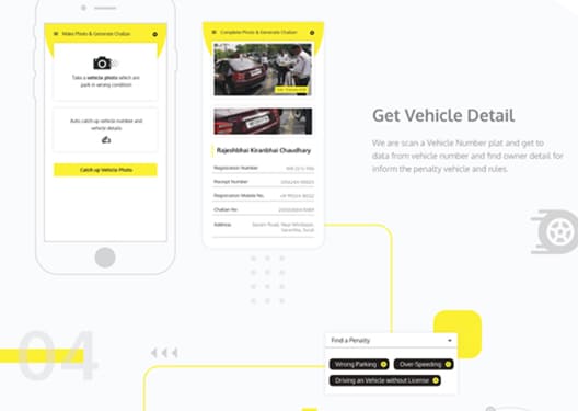 Towing vehicle android application